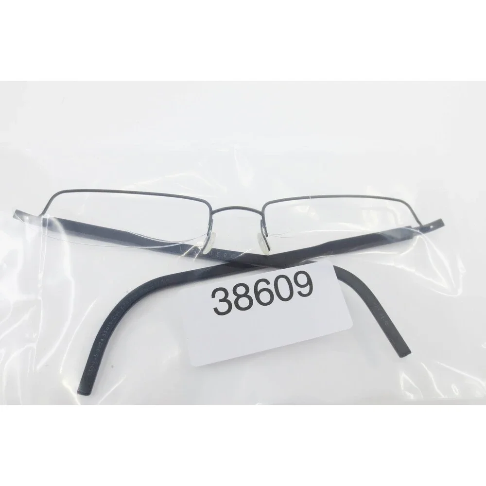 Lindberg Spirit Titanium Black Rimless Eyeglasses Frames 55-19-145 Denmark 3024